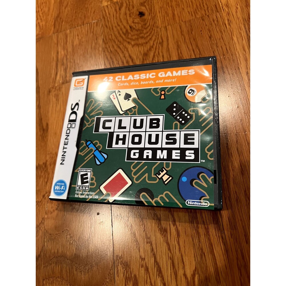 Club House Games DS (Nintendo DS, 2006) Complete In Box All Inserts Tested Works